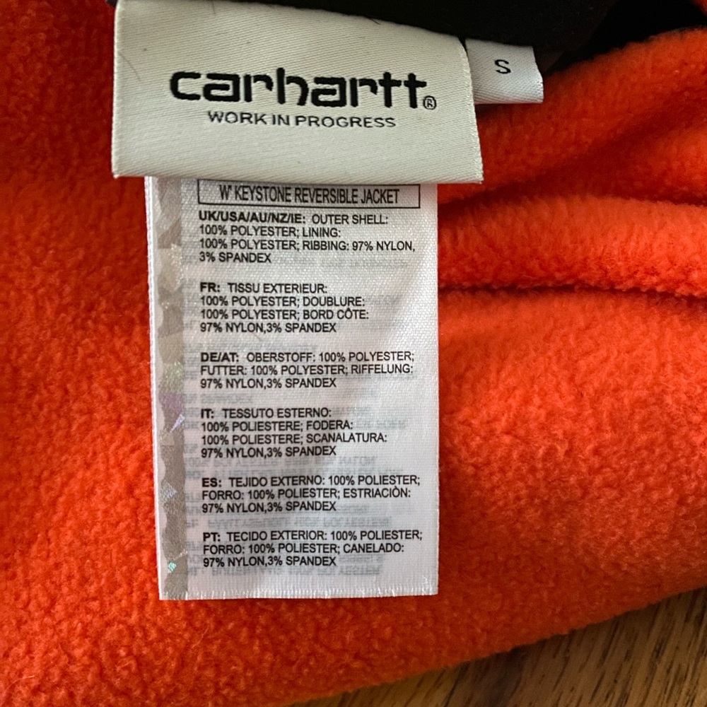 Carhartt WIP Women's Camouflage Keystone Reversible Bomber Jacket Sz S Small - Picture 12 of 12